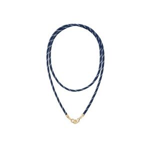 Roxanne Assoulin The Long Happy Cord Big Charm Necklace Navy Without Charm